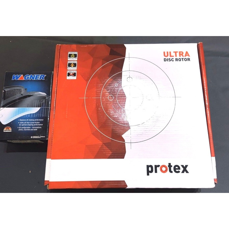KPS BRAKE VALUE PACKAGE ROTORS + BRAKE PADS FOR MAZDA RX8 FE SE3P (FRONT) for UPGRADE SPORTS SUSPENSION
