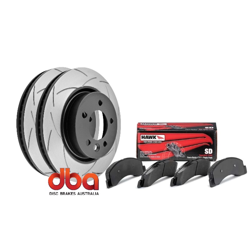 Value upgrade front brake kit for Toyota LANDCRUISER 80 series (DBA + HAWK) 311mm version