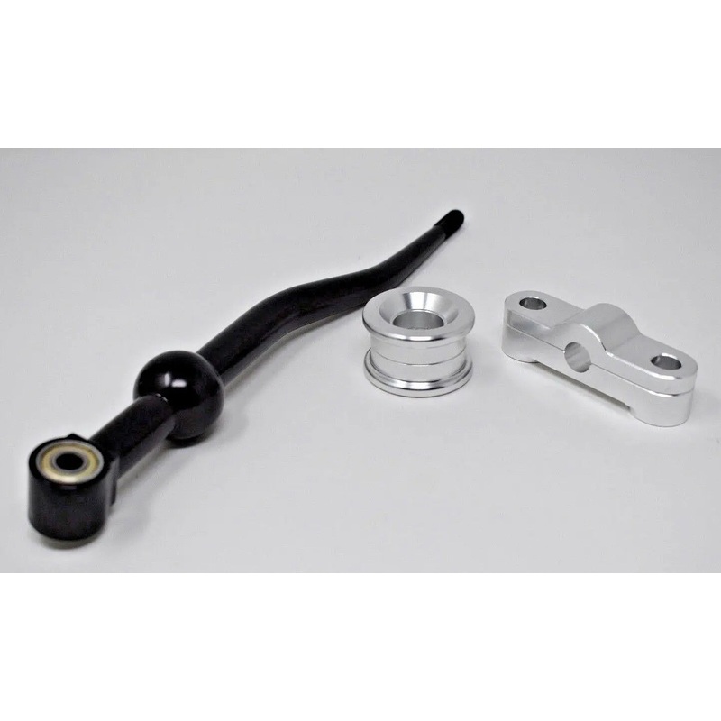 Dual Bend Short Shifter W/ Billet CNC B-Series Shift Linkage Bushings Civic