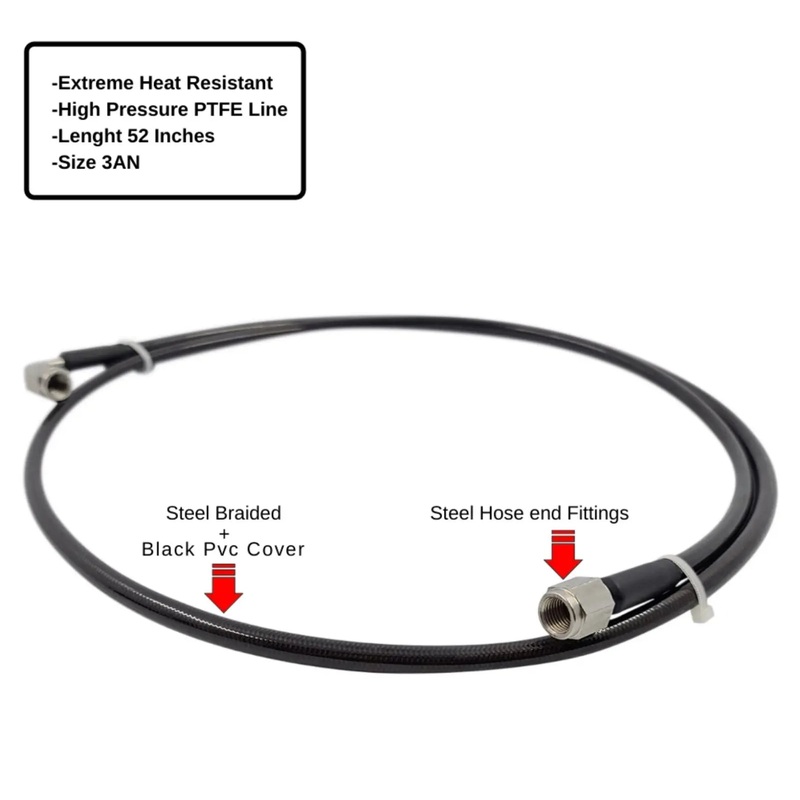 Master To Slave Cylinder Stainless Steel Clutch Line Fits Nissan 240SX S13 S14