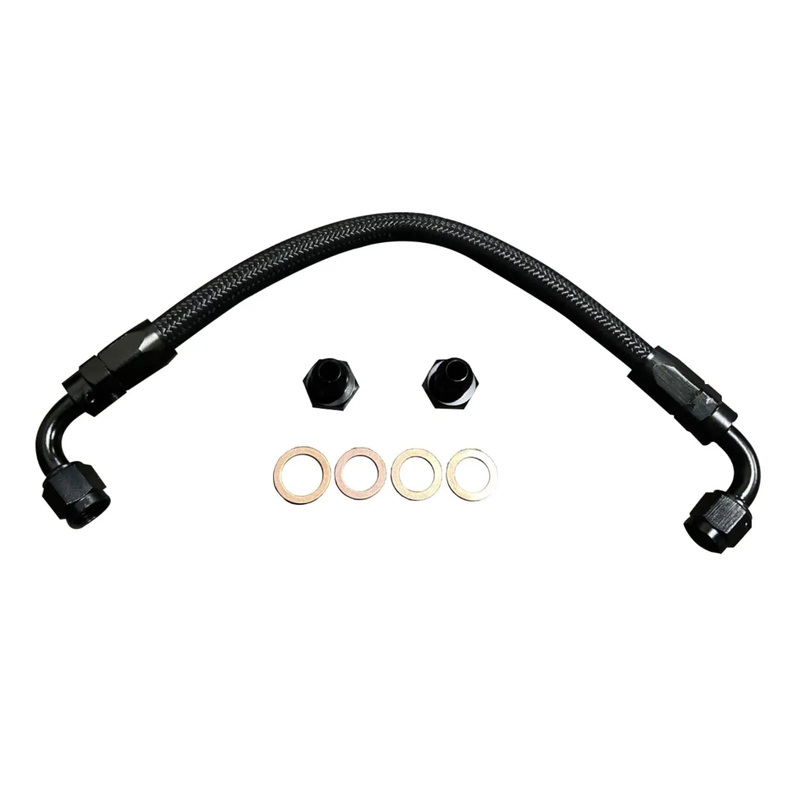Power Steering Block De Lete Line Braided Loop Hose 92-95 Honda Civic EG AN6 US
