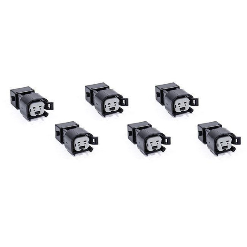 6x USCAR EV6 & EV14 Female to EV1 Male Fuel Injector Connectors Adapters VW AUDI