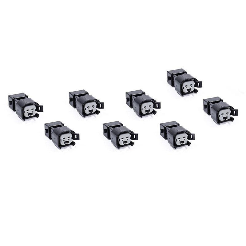 8x USCAR EV6 & EV14 Female to EV1 Male Fuel Injector Connectors Adapters VW AUDI