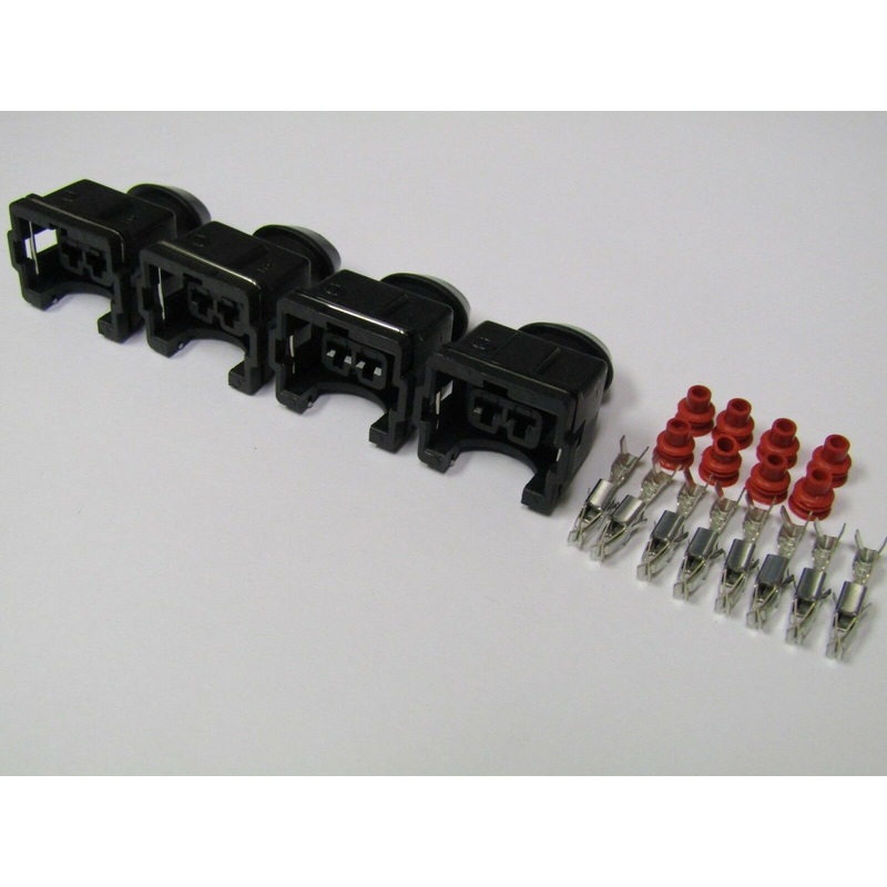 4x New fuel injector connector plug pigtail for OBD1 1992-1995 Honda / Acura EV1
