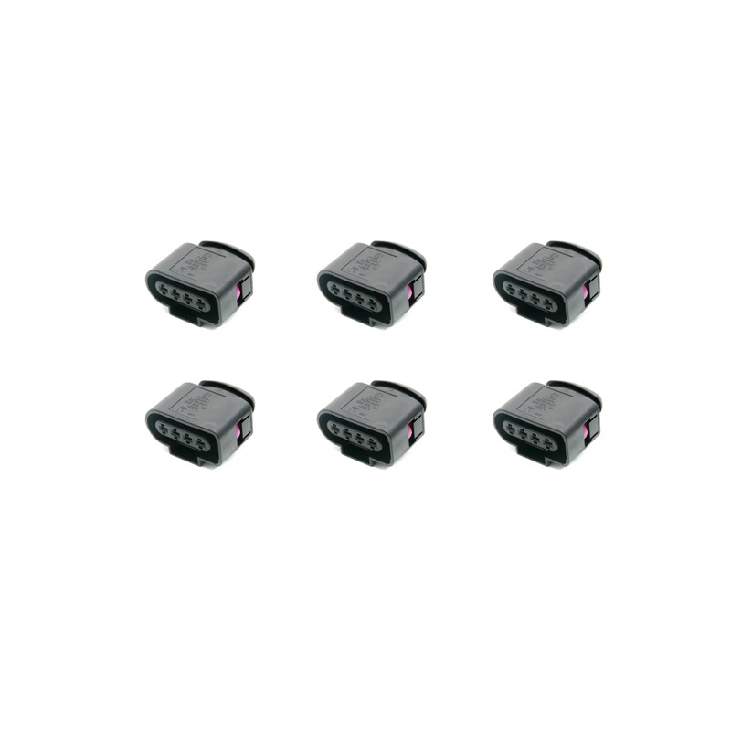 6x 8K0-973-724 Ignition Coil Connector Repair Plug Wiring Audi VW GTI Golf Jetta Passat