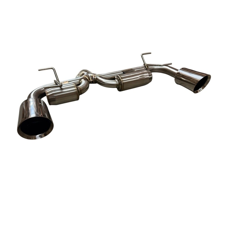 2.5" Helmholtz Axle Back Exhaust Dual Wall Tips For Subaru Toyota 2022+ BRZ GR86