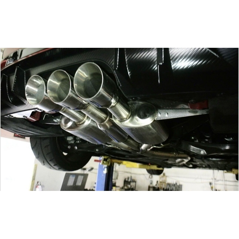 3 Stainless Steel Catback Exhaust Muffler For Honda Civic FK8 Type R 2017+