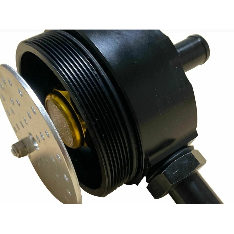 For Mishimoto MMBCC-UNI-RD Performance Universal Baffled Oil Catch Can Black USA
