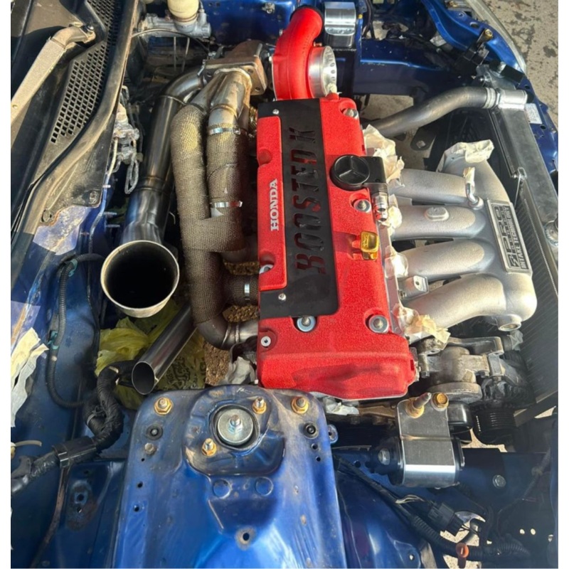 K Series Sidewinder Turbo Manifold & Wastegate 44mm Tube Up Pipe Dump Tube Exhaust Hood Tear Hood Exit K20 K24