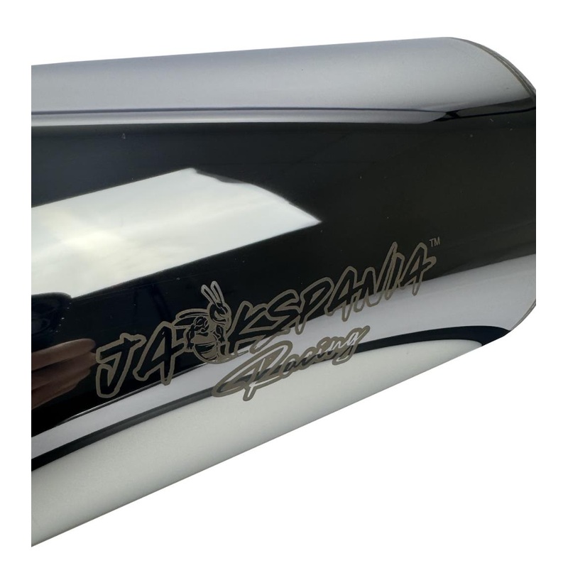 Polished Stainless Steel N1 Hi Power Style Muffler 3" Inlet 4" Outlet Burnt Tip