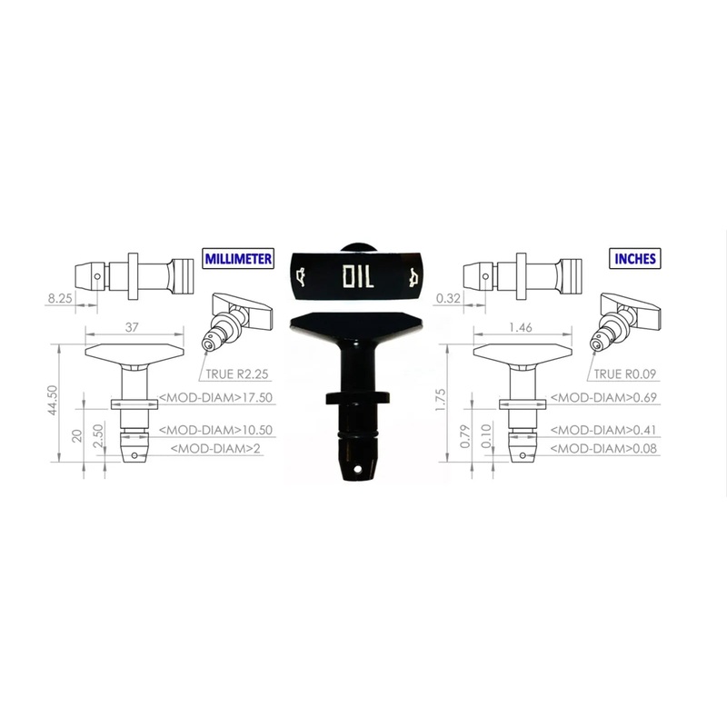 1999-2011 Black Billet Aluminum Oil Dipstick Handle Ford Mustang GT V8 GT500 USA