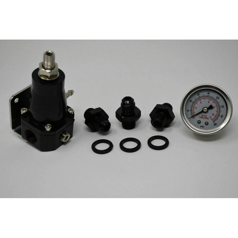 Aero 13130 30-70Psi Fuel Pressure Regulator Motive Gauge EFI Bypass An6 Fpr
