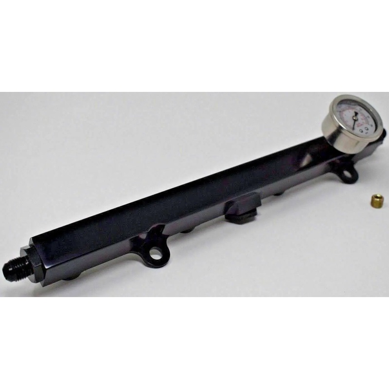 K Series Black High Flow Fuel Rail Honda/Acura K20 K24 K-Swap Civic Rsx Integra