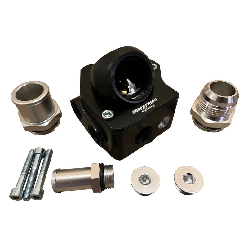 K20 K24 K Series Direct Water Pump Mount V2 Swivel Neck Thermostat Housing 16AN