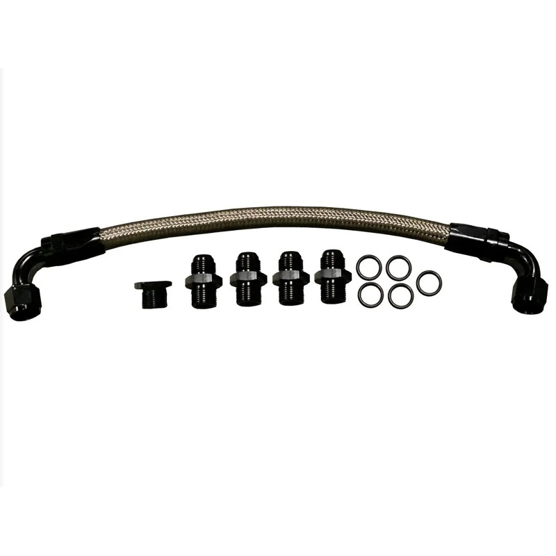 LS Crossover Fuel Line Kit 8AN LS1 LSX V8 Adapter Fittings