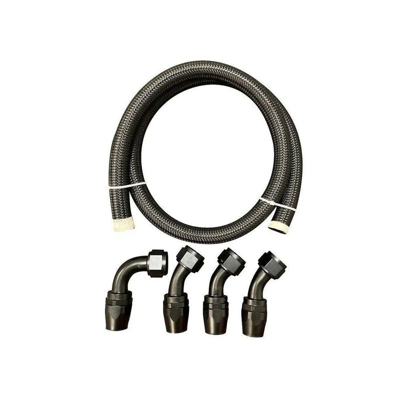 Racing Tucked Coolant Radiator -16 AN Hose and Fitting Kit For K Series K20 K24