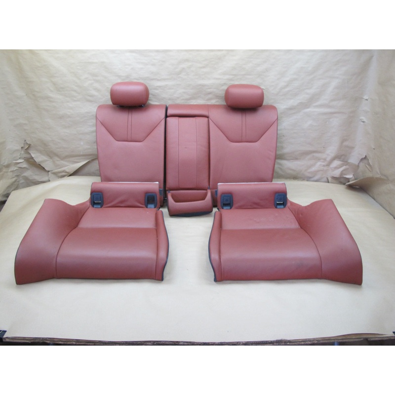 08-13 BMW E92 M3 Coupe Rear Leather Seat Upper & Lower Cushion Set OEM