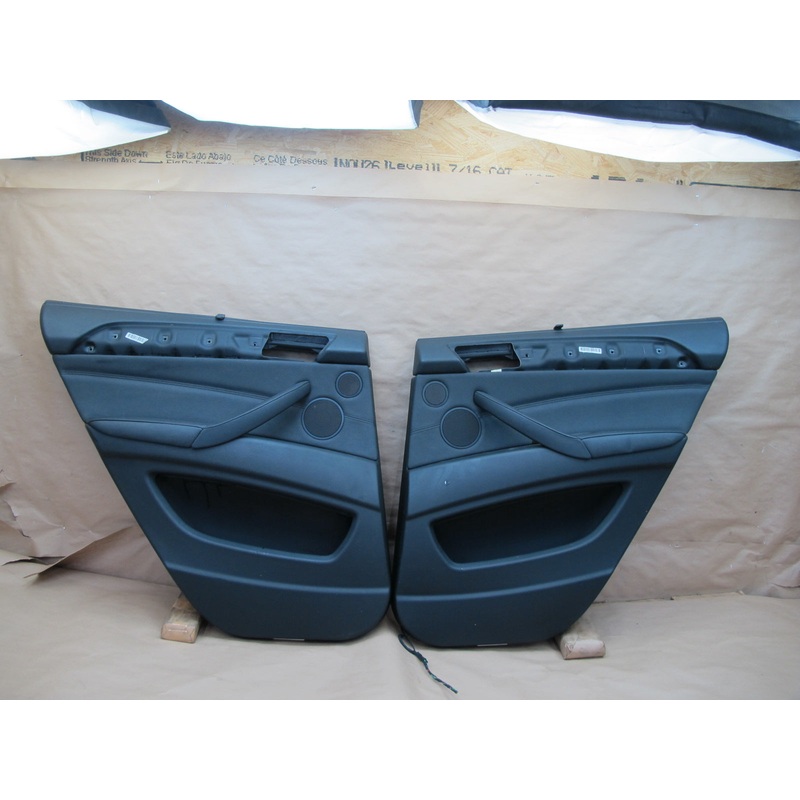 2008-2014 BMW E71 E72 X6  Rear Left Right Door Interior Trim Cover Panel Set