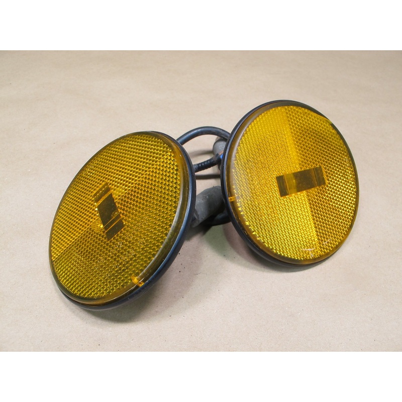 77-82 Porsche 924 Set of 2 Front Left & Right Side Marker Light Lamp OEM