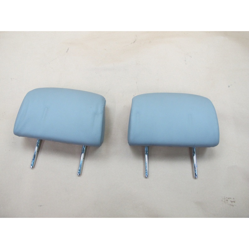 07-10 BMW E93 3-SERIES Convertible Rear Left & Right Leather Headrest Set OEM