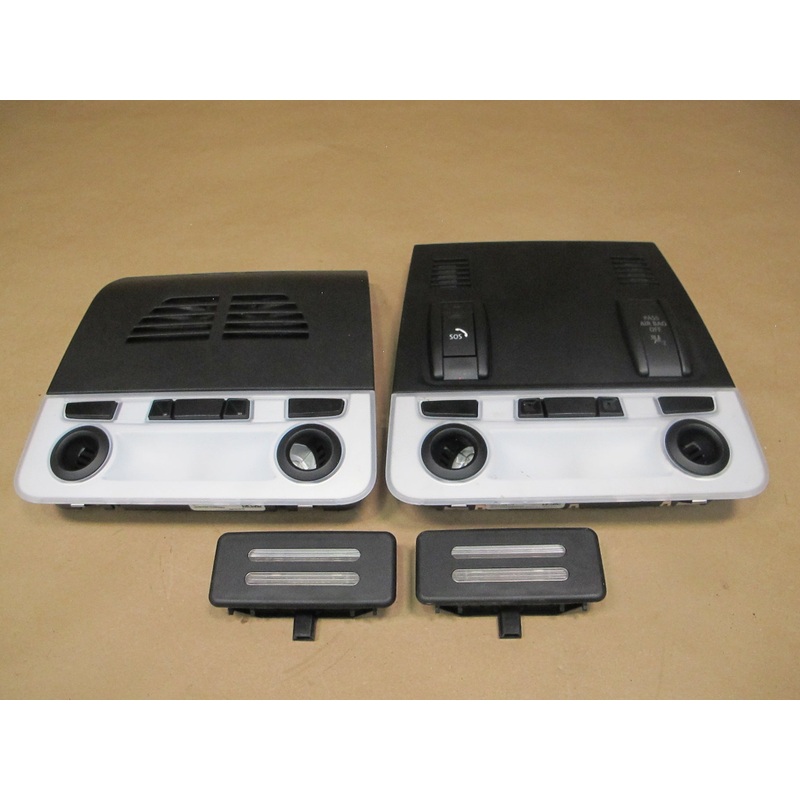 08-13 BMW E92 Coupe M3 Front & Rear Overhead Console Light Set OEM