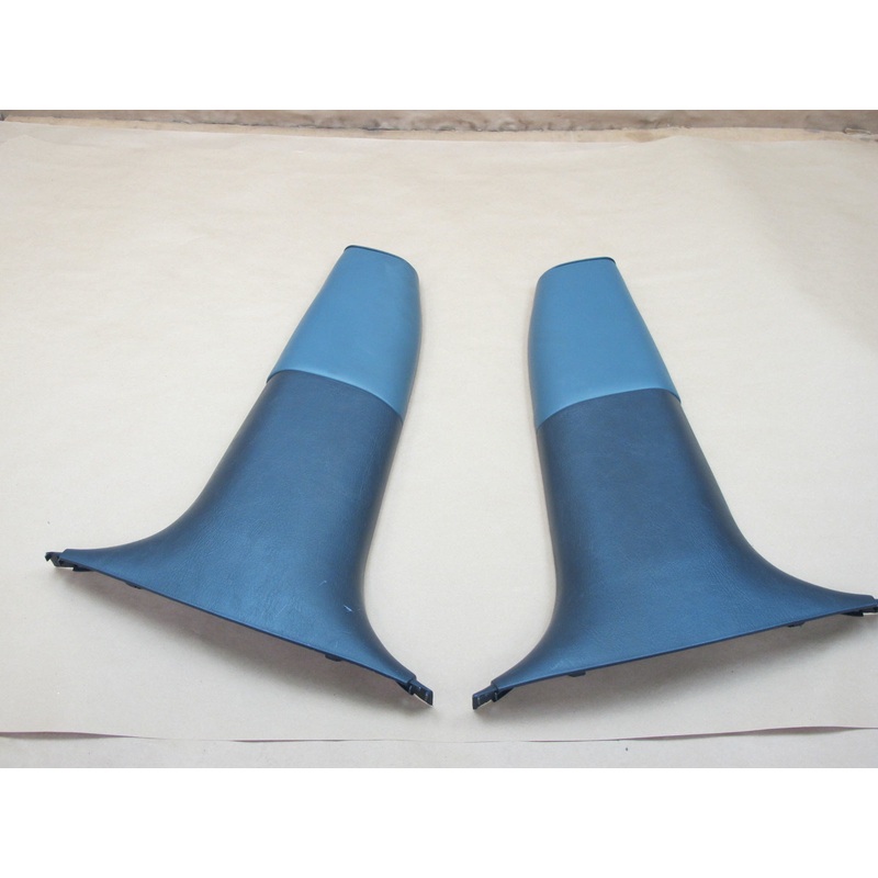 1992-1996 Lexus ES300 Left & Right Lower B Pillar Trim Cover Dark Blue  OEM