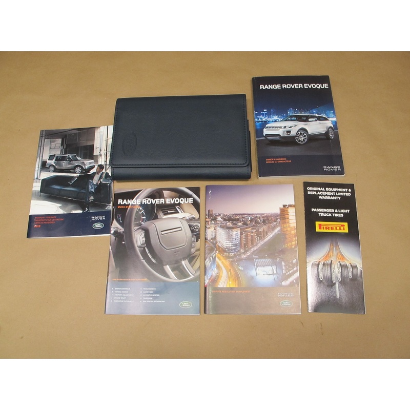 2013 Range Rover Evoque L538 Owner Operator Guide Manual Book Set Case OEM