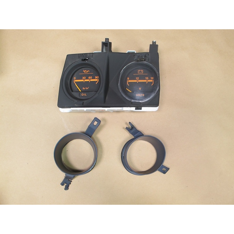 84-86 Nissan Z31 300ZX Oil Pressure & Battery Voltage Meter Gauge OEM