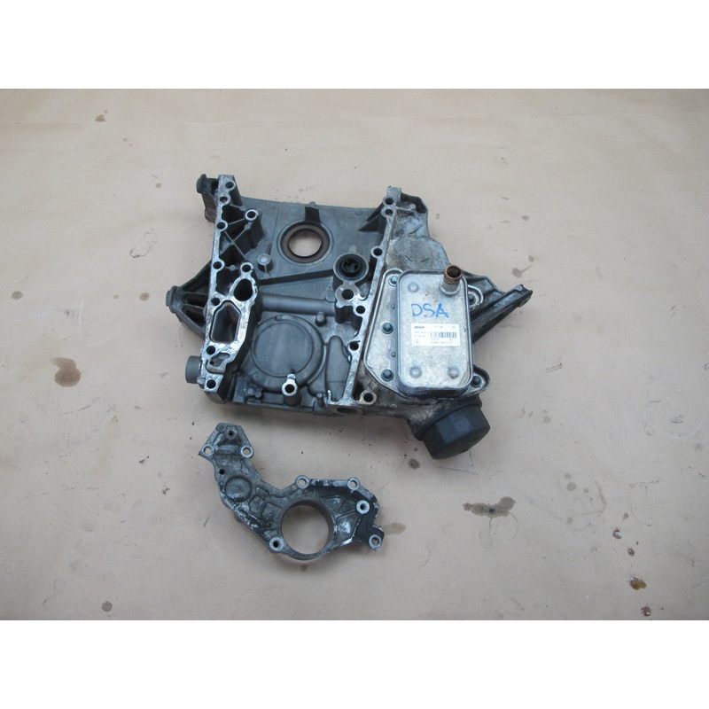03-06 Dodge Sprinter 2.7L OM647LA Oil Cooler Filter Housing Timing Cover OEM