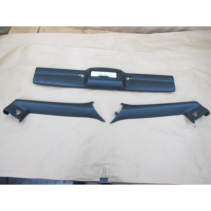 06-08 BMW E85 Z4 Roadster Set of 3 A Pillar & Headliner Trim Cover Black OEM