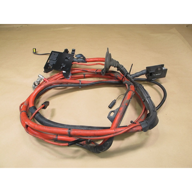 06-08 BMW E86 E85 Z4 3.0 Positive Battery Cable & Battery Clamp w Fuse Box OEM