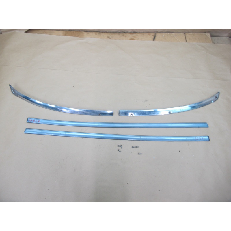 1986 Nissan Z31 300ZX 2+0 Set of 4 Door Chrome Trim Molding Cover OEM