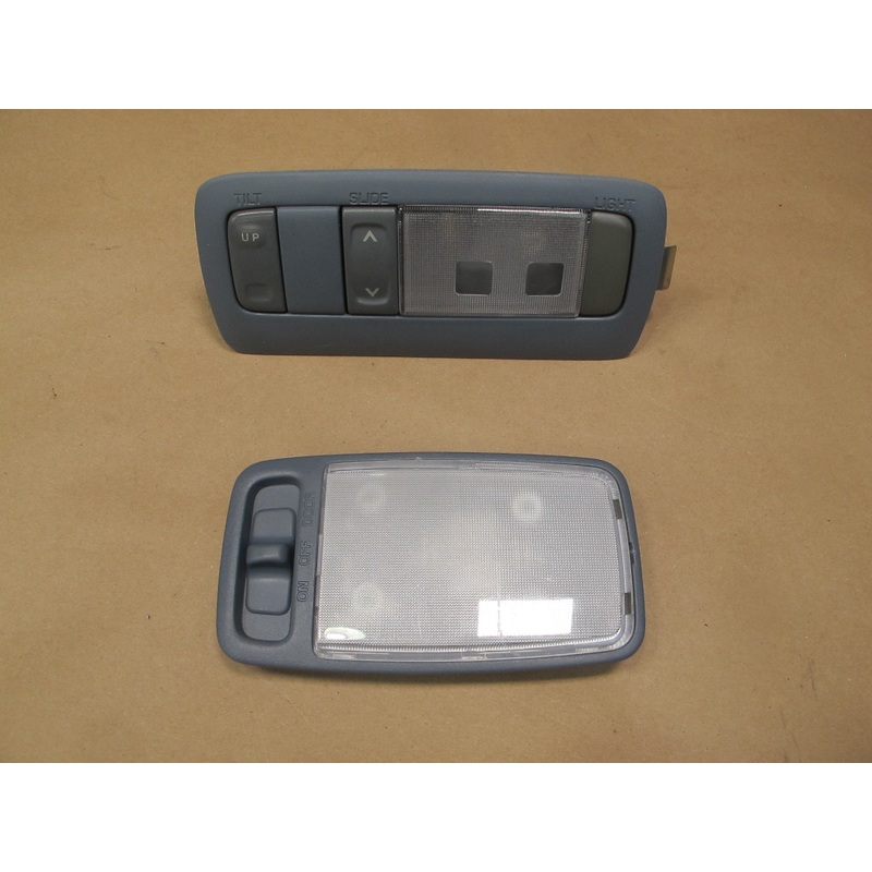1992-1993 Lexus ES300 Front & Rear Dome Light w/ Sunroof Switch Dark Blue OEM