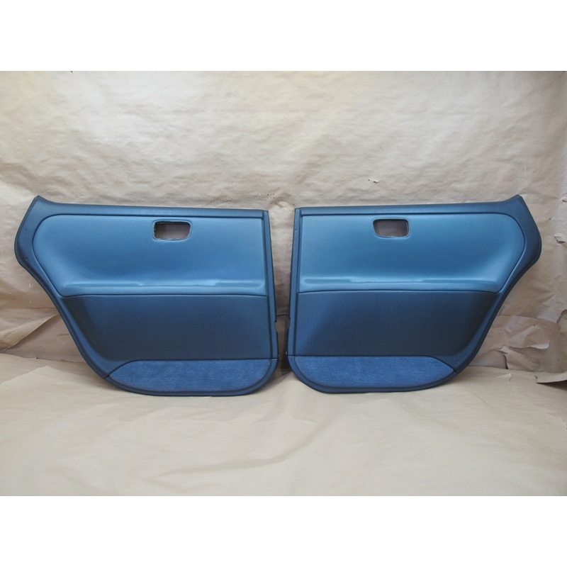 1992-1993 Lexus ES300 Rear Left & Right Interior Door Panel Dark Blue OEM