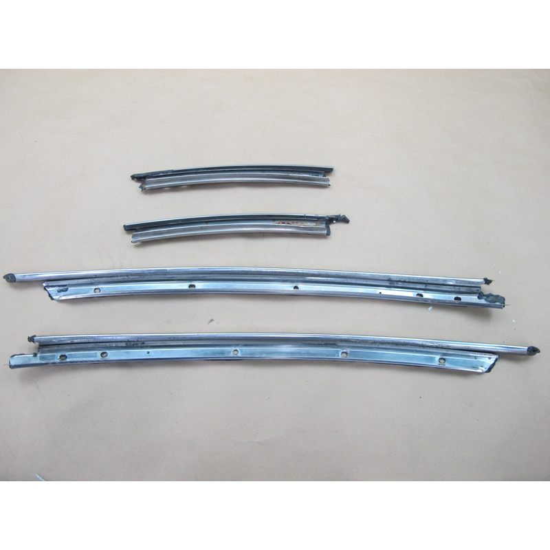 84-86 Nissan Z31 300ZX 2+0 A & B Pillar T-top Chrome Trim Cover Molding Set