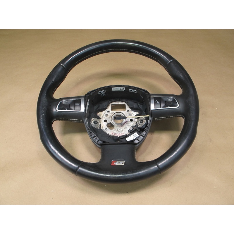 09-12 Audi 8T A5 S5 Leather Sport Steering w Paddles & Controls OEM