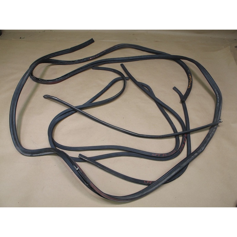 80-82 Porsche 924 Door Trunk Weatherstrip Rubber Seal Gasket Set OEM