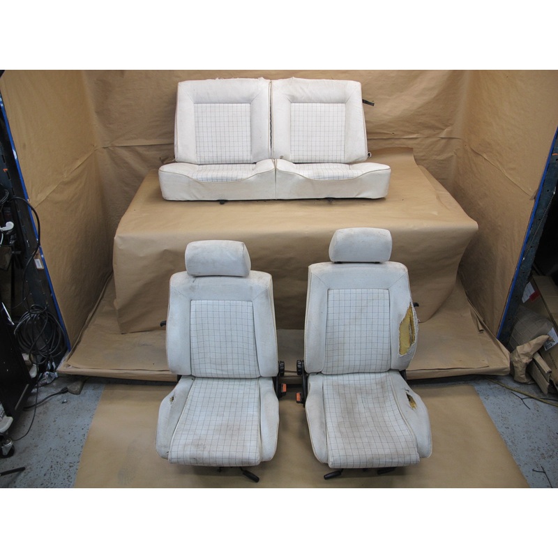 85-93 Volkswagen VW Golf Rabbit MK1 Cabriolet Front & Rear Seat Set OEM