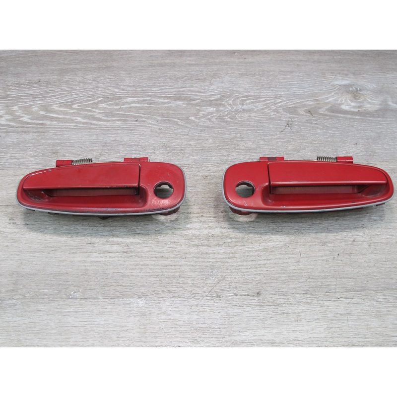 91-95 Toyota SW21L MR2 Set of 2 Left & Right Door Exterior Handle RED OEM