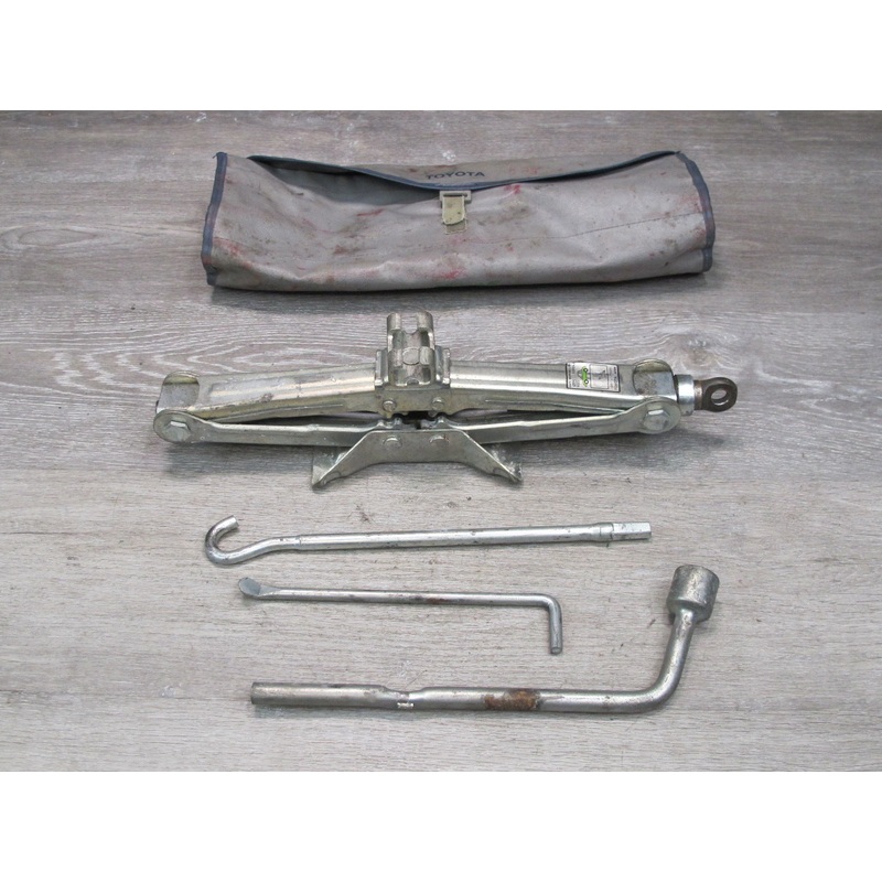 91-95 Toyota SW21L MR2 Spare Tire Lift Jack Wrench Tool & Tool BAG KIT Set OEM