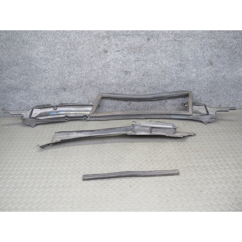 94-99 Mercedes W140 S-class Front Hood Wiper Trim Cover Gasket Panel Set OEM