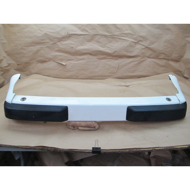 84-90 Porsche 944 Rear Bumper Cover Panel White w Rubber Strip OEM
