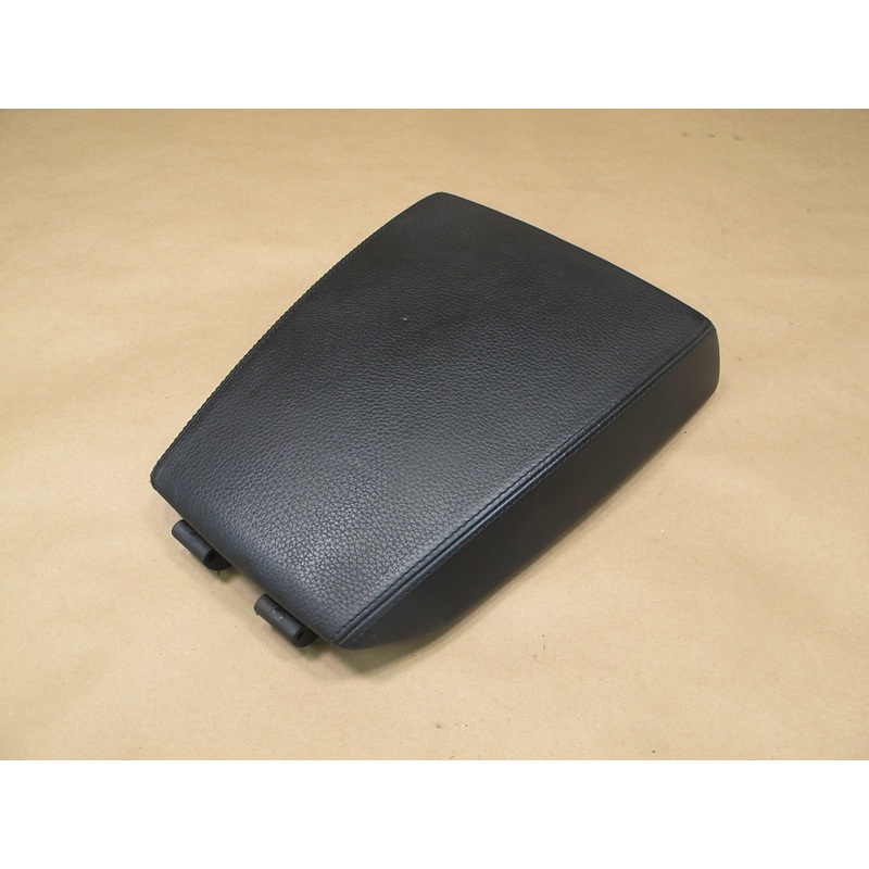 06-10 BMW E63 E64 Center Console Rear Armrest Cover Leather Black OEM
