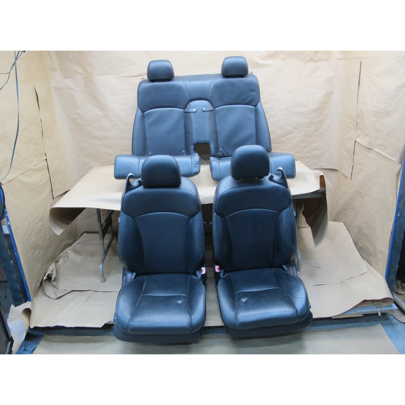 10-11 Lexus IS250 IS350 Convertible Front Rear Leather Vent Seat Black Set OEM