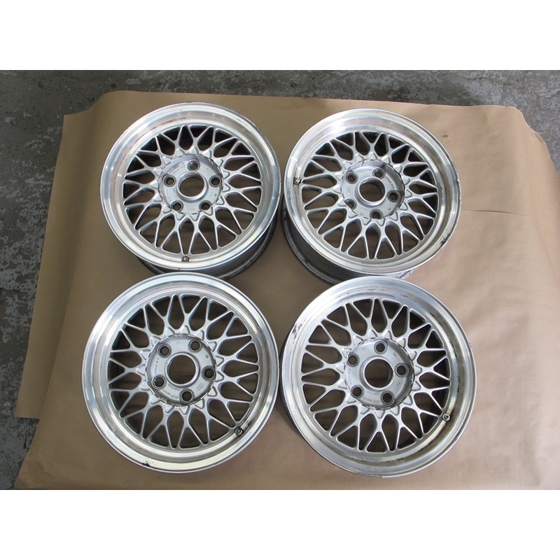 89-91 Mazda FC3S RX7 Set of 4 BBS R15 15" Alloy Wheel Rim 15x6.5 ET40 OEM