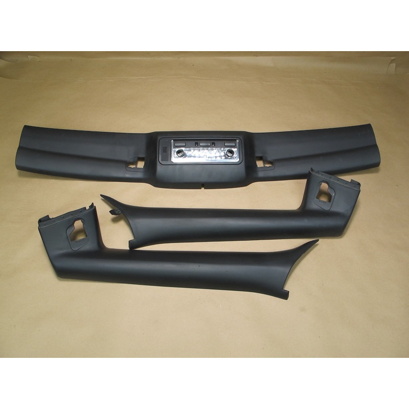 03-08 BMW E85 Z4 Set of 3 A Pillar & Headliner Trim Cover Black OEM