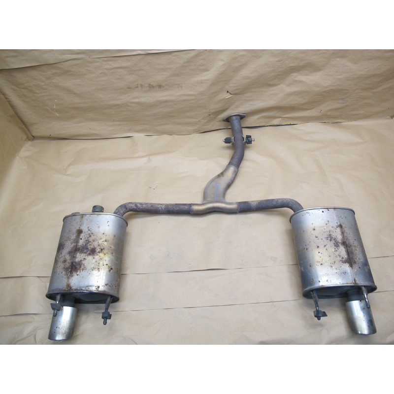 10-15 Lexus IS350 Convertible Rear Left & Right Exhaust Muffler Pipe OEM