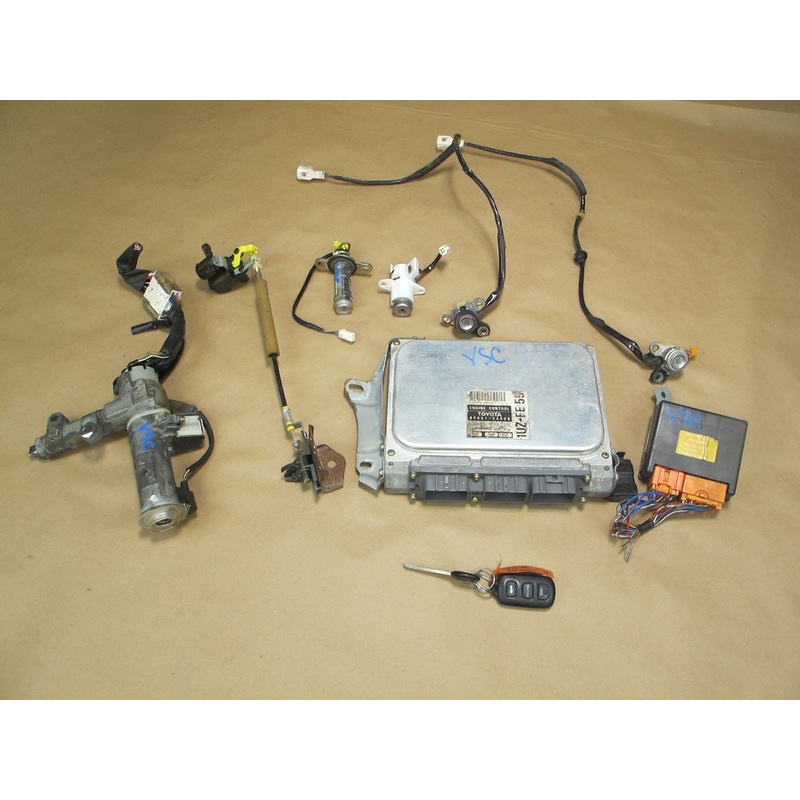 1997 Lexus SC400 AT ECU ECM Theft Module Ignition Trunk Door Lock KEY Set OEM