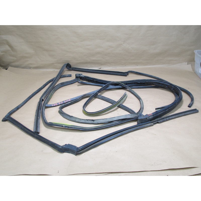 1988 VW MK1 Cabriolet Left & Right Door Header Upper Weatherstrip Seal Set OEM