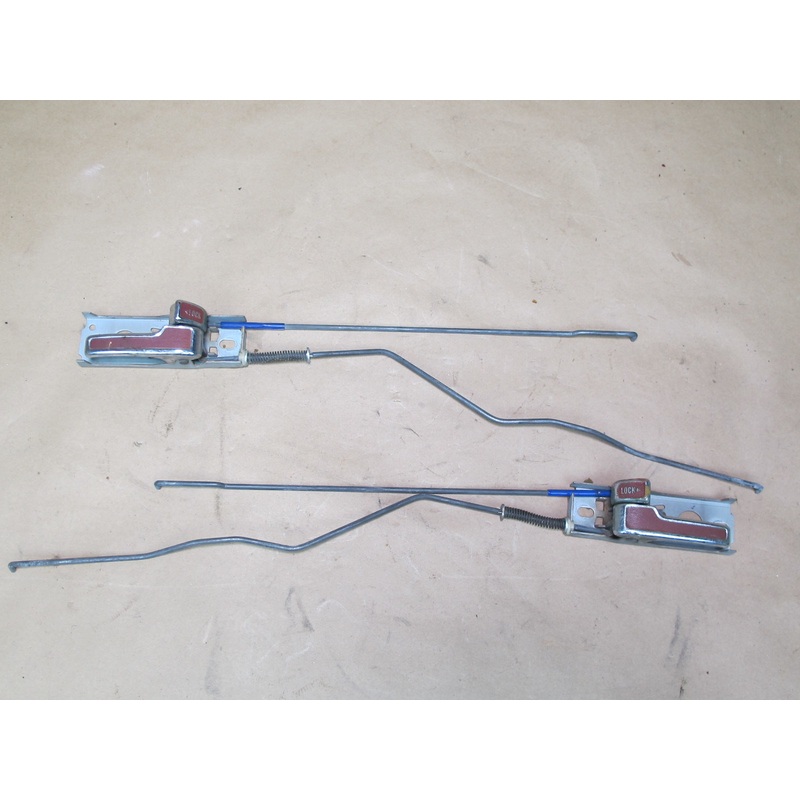 79-83 Datsun Nissan 280ZX S130 2+0 Set of 2 Interior Door Handle w Linkage OEM